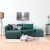 Elena Fabric Corner Sofa - Dark Green