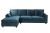Simmons Left Corner Fabric Sofa - Blue