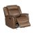 Verniz 1 Seater Leatherette Glider Recliner - Choco Brown