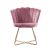 Bosley Accent Chair - Pink / Golden