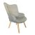 Canary Fabric Accent Chair-Grey