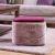 Santi Fur Pouf with Iron handle - Pink