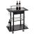 Forth 2 Tier Serving Trolley - Black / Chrome