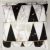 Gala Foil Print Cushion Black/Gold 45X45 cm