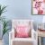 Gala Foil Print Cushion Ecru/Rose Gold 45X45 cm