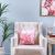 Gala Foil Print Cushion Ecru/Rose Gold 45X45 cm-K-189