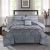 Plush 4-Piece Single Comforter Set Grey