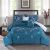 Plush 4-Piece Single Comforter Set Navy