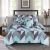 Plush 4-Piece Single Comforter Set Teal Grey