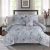 Plush 6-Piece King Comforter Set Light Grey