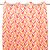 Red Geometric Set Of 2 Printed Curtain 140X240Cm