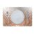 Glamour Glitter Metallic Mirror Look Printed Placemat Copper AEC-29614B