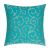 Edria Metallic Embroidered Filled Cushion 45x45CM 
  6149021 Teal