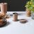 Annual Ring Bamboo Fibre 6Pcs Round Coaster Set - 17072