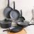 Ss22 Elite 8 Pc Cookware Set Grey-Fry Pan 26Cm,Sauce Pot 16Cm,Grill Pan 24Cm,Crepe Pan 28Cm,Wok 30Cm,Glass Lid 30Cm,Casserole 28Cm,Lid 28Cm,A100