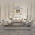 Hamilton  Fabric Sofa Set - Sea Green / Champagne