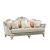 Hamilton Three Seater Fabric Sofa - Sea Green / Champagne