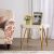 Elvie End Table - White / Golden