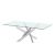 Leonardo Coffee Table-Glass / Chrome