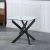 Leonardo End Table-Glass / Powder Coated Black