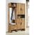 Chandler Shoe Cabinet with Mirror Stand-Woton / Dark Grey