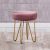 Bosley Fabric Stool - Pink / Golden