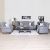 Emilia Fabric Sofa - Dark Grey