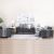 Kristel 3+2+1 Fabric Sofa Set - Dark Grey
