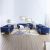 Rosanna 3+2+1 Fabric Sofa Set - Navy Blue