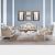 Maricar 3+2+1 Fabric Sofa Set - Cream/Grey