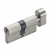 Milano Bathroom Brass Cylinder With Knob 70Mm Sn