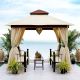 Miraj Bench Gazebo - Beige