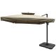 Aura Umbrella With Base - Beige