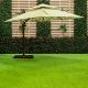 New Aura Umbrella With Base W/O Flap 3X3 - Designer Green