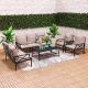 Tovino 7 Seater sofa set - Grey
