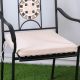 Square Seat Cushion With Zipper 43X43X5Cm- Beige Sc43Be