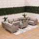 Ashly 7 Seater Sofa Set - Grey