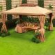New Roma Aluminum Gazebo 3X4 - Beige
