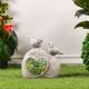Birds On Stone With Solar Light
