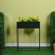 Metal Pot With Artificial Plants Lv-Ty529