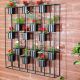 Metal Pots With Artificial Plants Lv-Ty555
