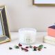 Ss21 Monique Glass Jar Candle With Gold Lid,Cotton,340G,11X8Cm,White Bl1108Pb-Wt