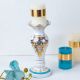Ss22 Lina Candle Holder White,Blue 10.5X10.5X25.7Xcm Cl7611-9-Ca-195680