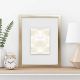 Petite Double Deck Glass Photo Frame Gold 10X13Inch