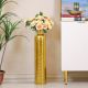 Decimus Hammered Tall Vase Lrg 15X15X70 Cm Gold Vdal-85