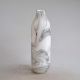 Kiyan Handblown Glass Vase Black & Whtie 12.5X12.5X39.5Cm