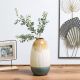 Ss22 Cellena Stripe Vase White,Brown,Green 15.3X15.3X28Cm Cv11027-11-Cj-190821