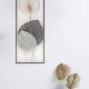 Alayna Taro Leaf Abstract Botanical Metal Wall Art Multi 24.8X4.4X61CM