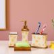 Elliana 4 Pcs Bath Accessories Set -Beige