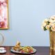 Arianna Bird Serving Tray- Silver & Gold